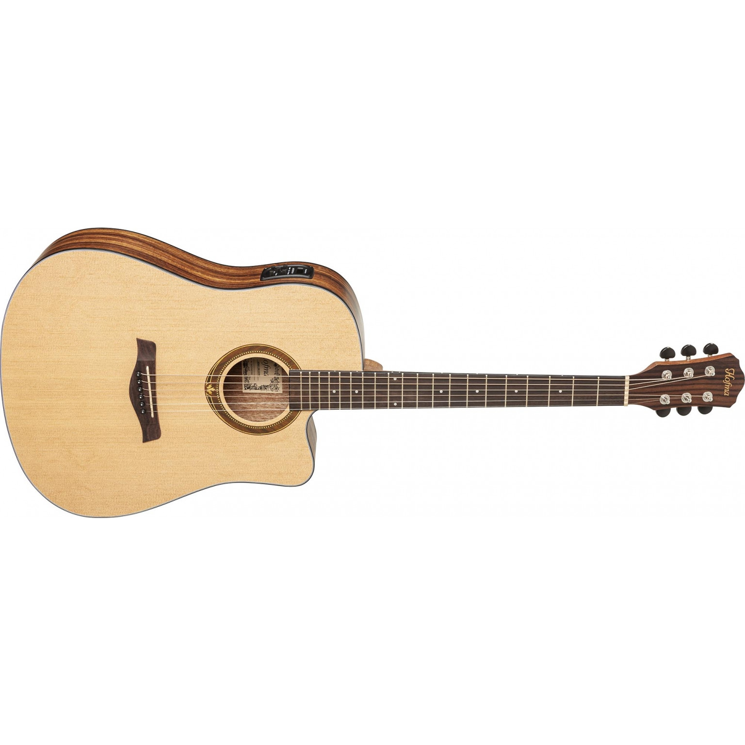 LojaVitrinne.com Violão Eletroacústico Hofma HMF290 STNT Folk Cutway