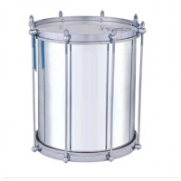 Repinique Timbra - Plegadas 10 Por 30 Cm - Aluminio Polido - Aro Cromado