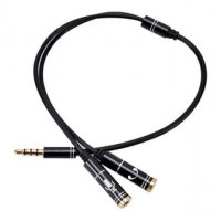 Cabo Adaptador P3 Macho Para 2 P2 Fêmea - MXT