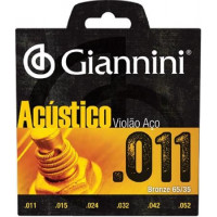 Encordoamento Violão Aço Giannini Acustico 0.11 (GESPW)