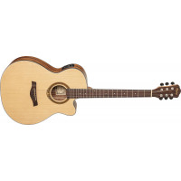 Violão Elétrico Hofma HMA295 Aço Mini Jumbo Natural Satin