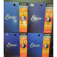 Encordoamento Profissional Elixir .010 Light Nanoweb para Guitarra 12052