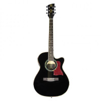 Violão Elétrico Aço Artístico (Cutway / Preto BK) Jved 012 - Jahnke