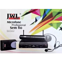 Microfone sem Fio UHF Profissional Mão Head Set JWL (U-585H) 