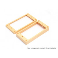 Moldura Captador Humbucker - Base Reta - Creme