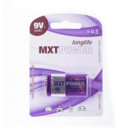 Bateria 9v Alcalina Pilha Longa Duração Mxt Power
