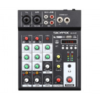 Mesa de Som 4 Canais Skypix SK F4-BT