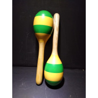 Par de Maraca Infantil Chocalho Madeira Dolphin Kids 8464