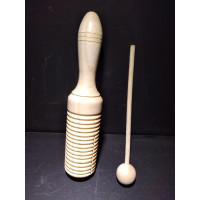 Reco Reco musicalização infantil Dolphin Kids 8468 em madeira