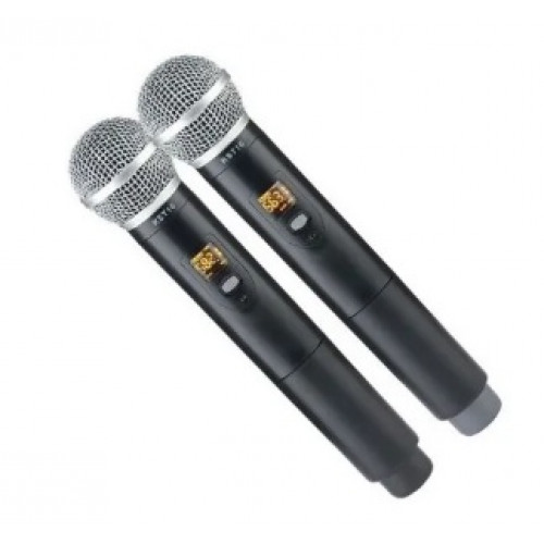 Microfone Sem Fio Duplo Karsect Krd200d Uhf Mão