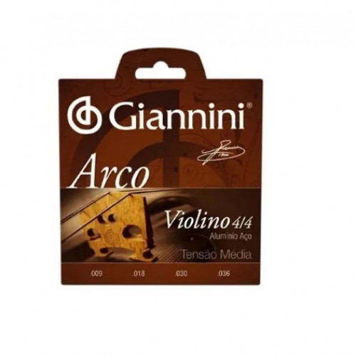 Cordas Média Violino 4/4 Série Arco Giannini