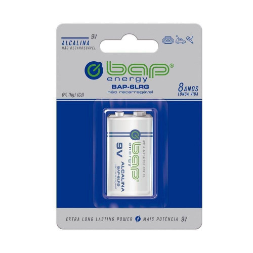 Bateria Bap-6lrg 9v Alcalina  - Bap Energy