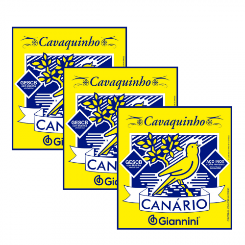 Encordoamento Cordas Canário Giannini Cavaquinho Aço
