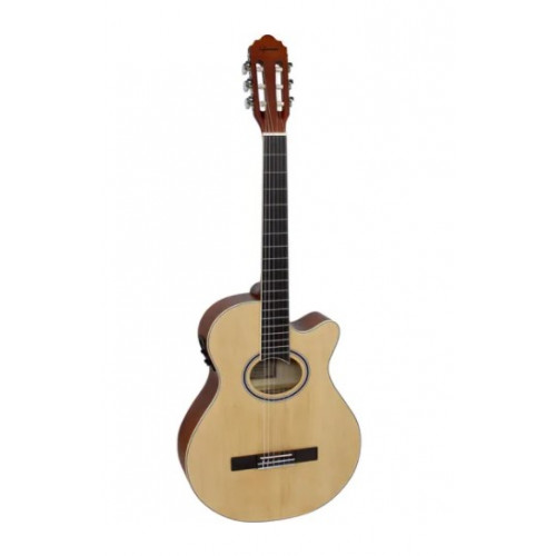 Violão Aço elétrico Giannini mini Jumbo Natural Fosco