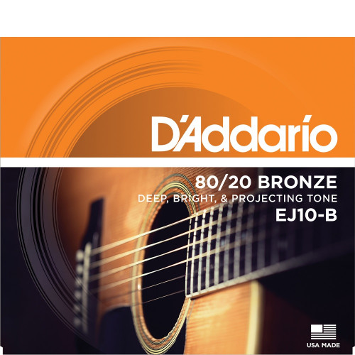 Encordoamento Violão Aço .010 - sem embalagem -  Daddario (EJ10- pack 3d)