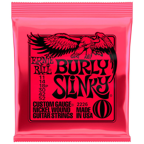 Encordoamento Ernie Ball Guitarra 011 052 Burly Slinky 2226  