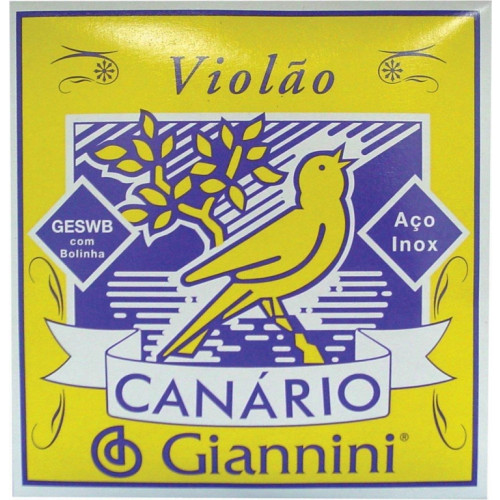 Encordoamento Violão Aço com Bolinha Giannini Canario (GESWB)