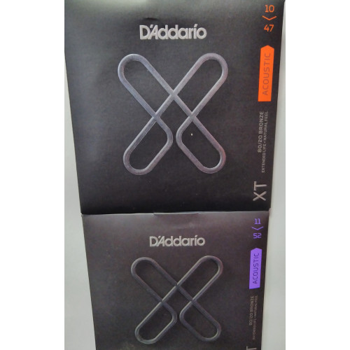 Encordoamento para Violão Aço .010 Bronze 80/20 XT D'ADDARIO