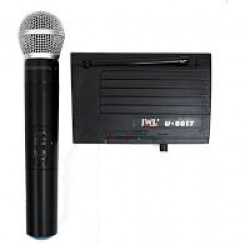 Microfone Profissional Sem Fio Jwl U-8017 Uhf 