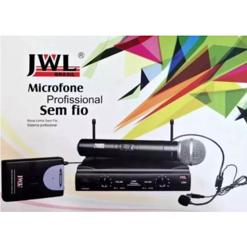 Microfone sem Fio UHF Profissional Mão Head Set JWL (U-585H) 