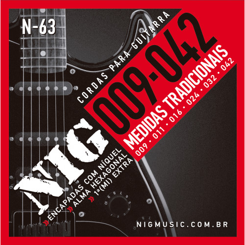 Encordoamento Guitarra .009 NIG (N-63)