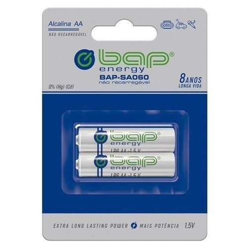Pilha Pequena Bap Bap-Sa060 Aa 1,5V Alcalina Com 2
