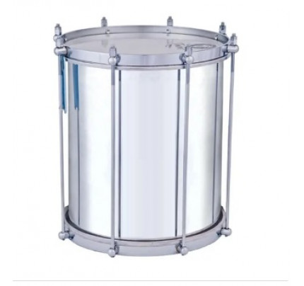 Repinique Timbra - Plegadas 10 Por 30 Cm - Aluminio Polido - Aro Cromado