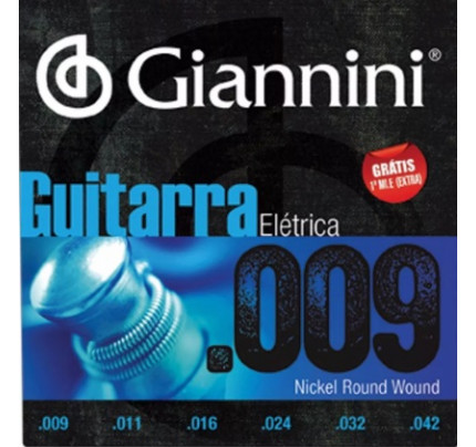 Encordoamento para Guitarra Giannini 0.09