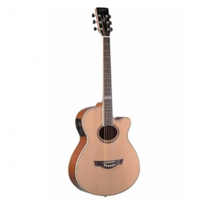 Violão Tagima Aço Elétrico Afinador Dallas Ns Natural Fosco