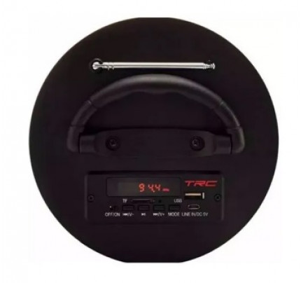 Caixa De Som Amplificada Portatil Bluetooth Usb Fm Trc 218c