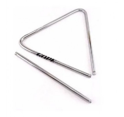 Triângulo Gope 10X25cm aço cromado 
