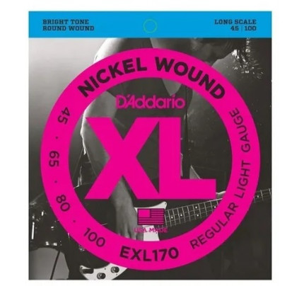 Encordoamento P/ Baixo 045 4cordas Xl170 Light Escala