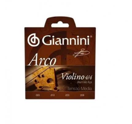 Cordas Média Violino 4/4 Série Arco Giannini