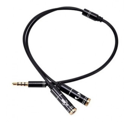Cabo Adaptador P3 Macho Para 2 P2 Fêmea - MXT
