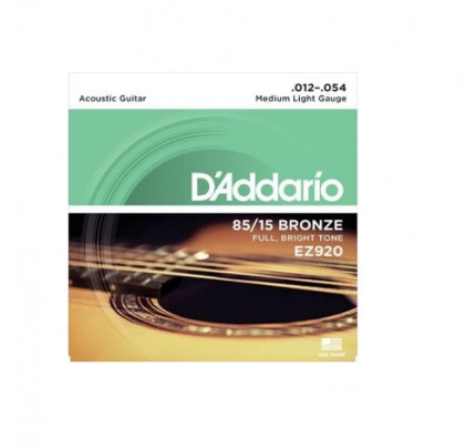 Corda Violão Aço D'addario 0.12 85/15 Bronze 