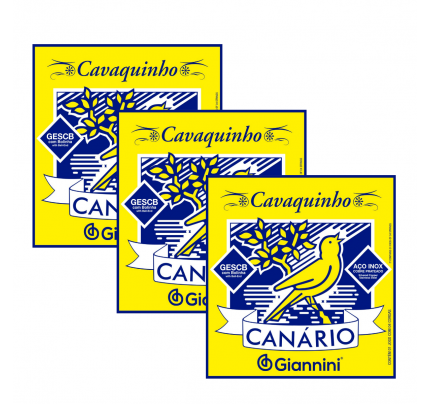 Encordoamento Cordas Canário Giannini Cavaquinho Aço