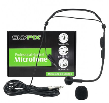 Microfone Headset Com Fio SK-MH30 - Skypix