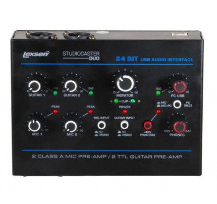 Interface Mixer Lexsen Studiocaster Duo - 4 Canais