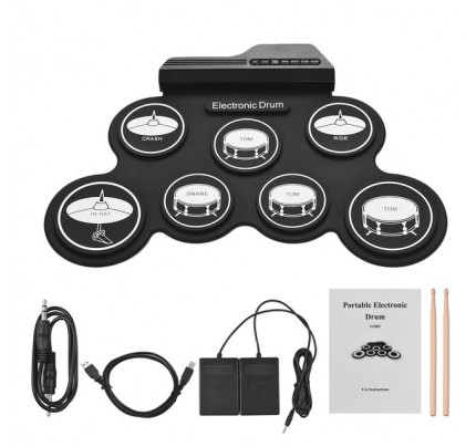 Bateria Eletronica Digital Drum 9 Peças - para estudo
