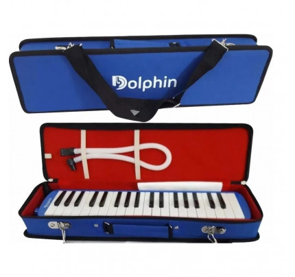 Escaleta Dolphin 37 Teclas com Semi Case Azul (6721)