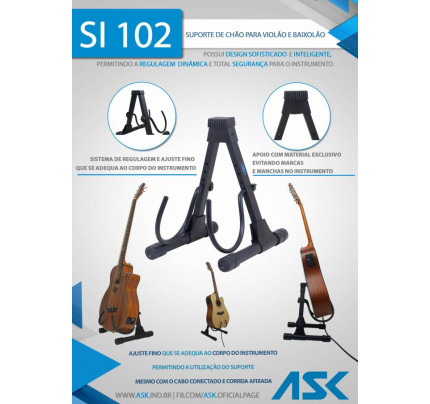 Suporte Para Violao Sl102 Ask