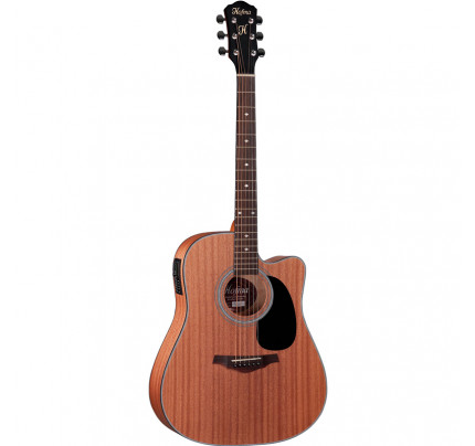 Violão Elétrico Aço Folk Eagle Hofma Hmf 250 Stnt ( natural Mahogany) 