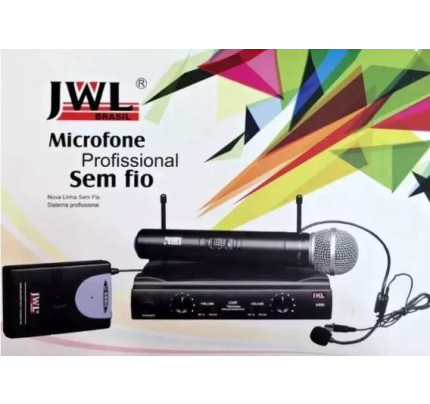 Microfone sem Fio UHF Profissional Mão Head Set JWL (U-585H) 