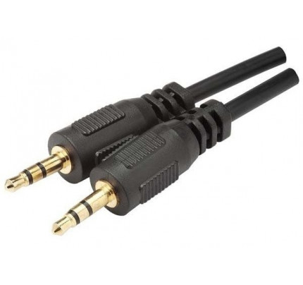 Cabo P2/ P2 Estéreo Dourado 3 Metros