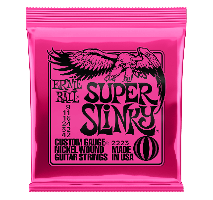 Cordas para Guitarra Super Slinky Nickel Wound 09 Ernie Ball