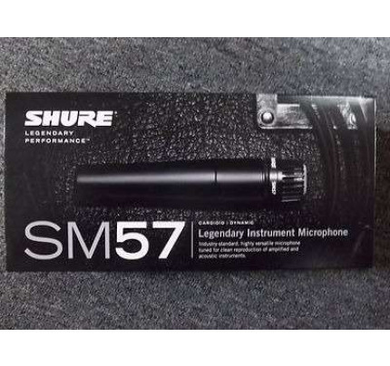 Microfone Dinâmico com Fio Shure (SM-57)