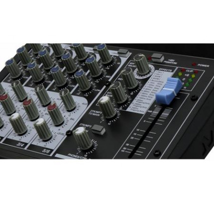 Mesa de Som 6 Canais USB com Efeito SoundCraft (SX602FX)