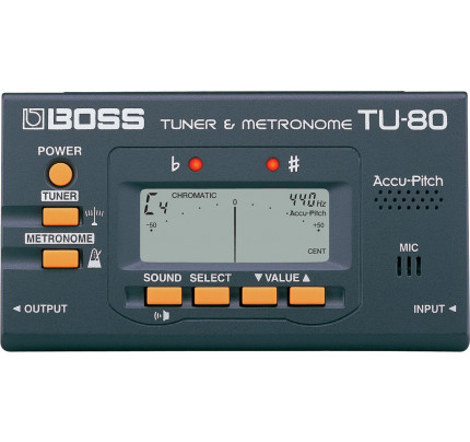 Afinador Metrônomo Boss Tuner (TU-80)