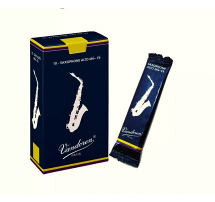  Palheta Vandoren Tradicional  para Sax Alto Nº 1 ½ - 2- 2 ½ - 3